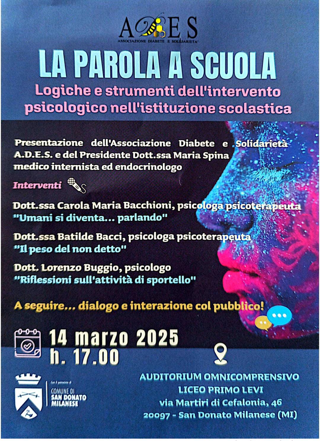 CONFERENZA 14 MARZO : LA PAROLA A SCUOLA - Comunicati - Istituto ...